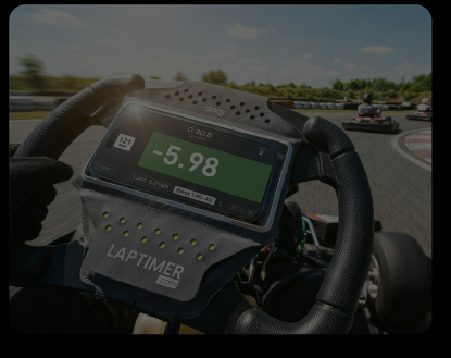 Steering wheel with live lap time