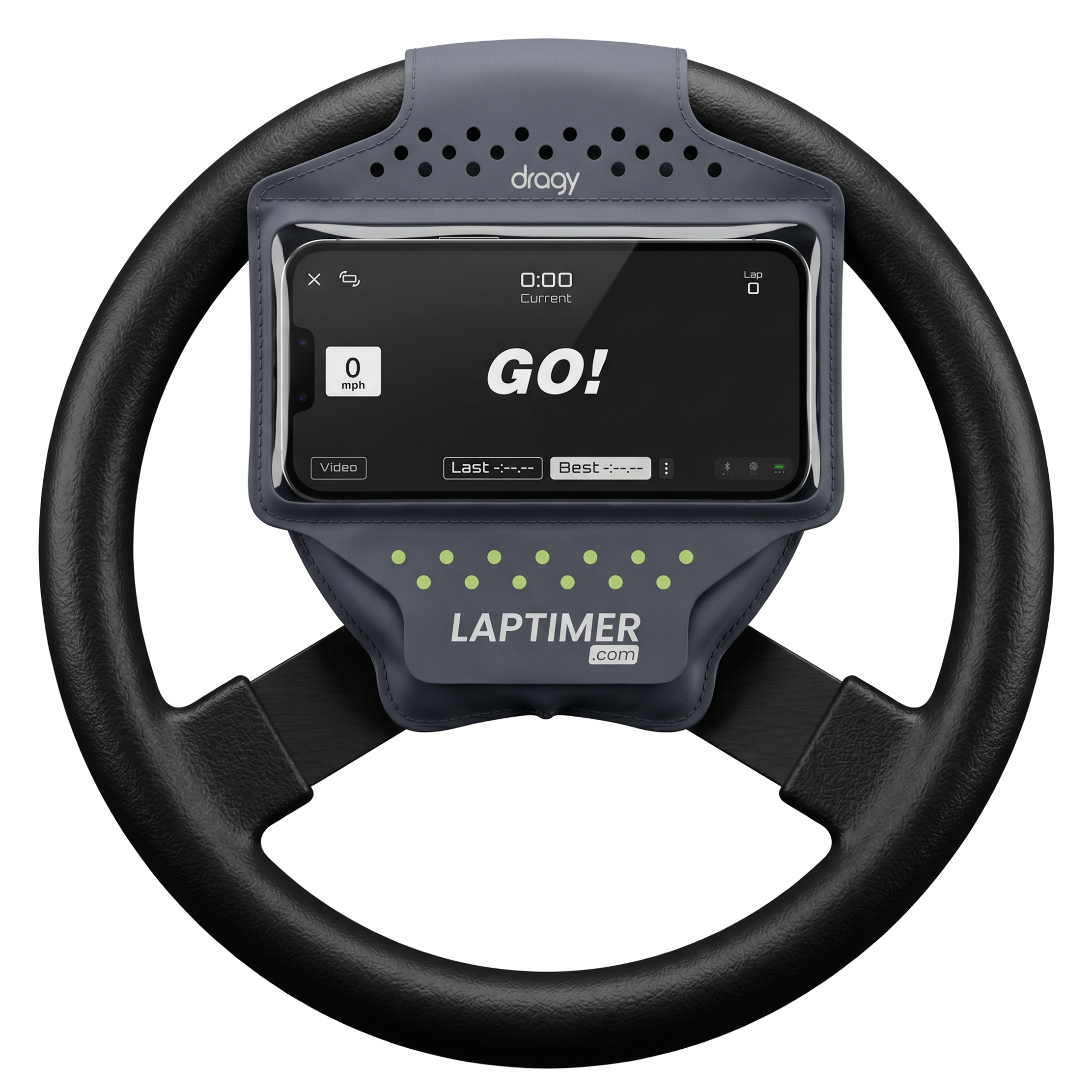 Band fitted to a kart steering wheel
